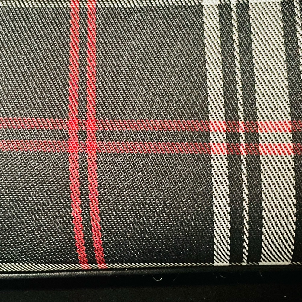 Liz Claiborne Black, Red and White Plaid Purse - Picture 4 of 16